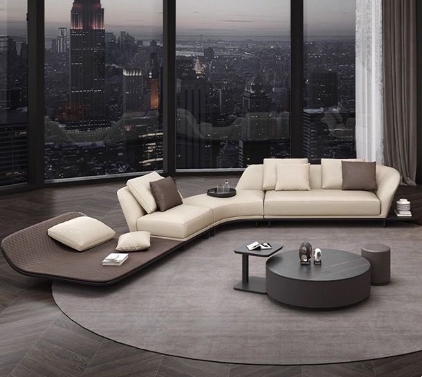 Italian Reflex Segno Curved Luxury Sofa 